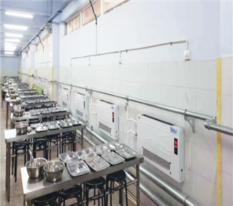 臨沂某中學食堂太陽能取暖試點工程